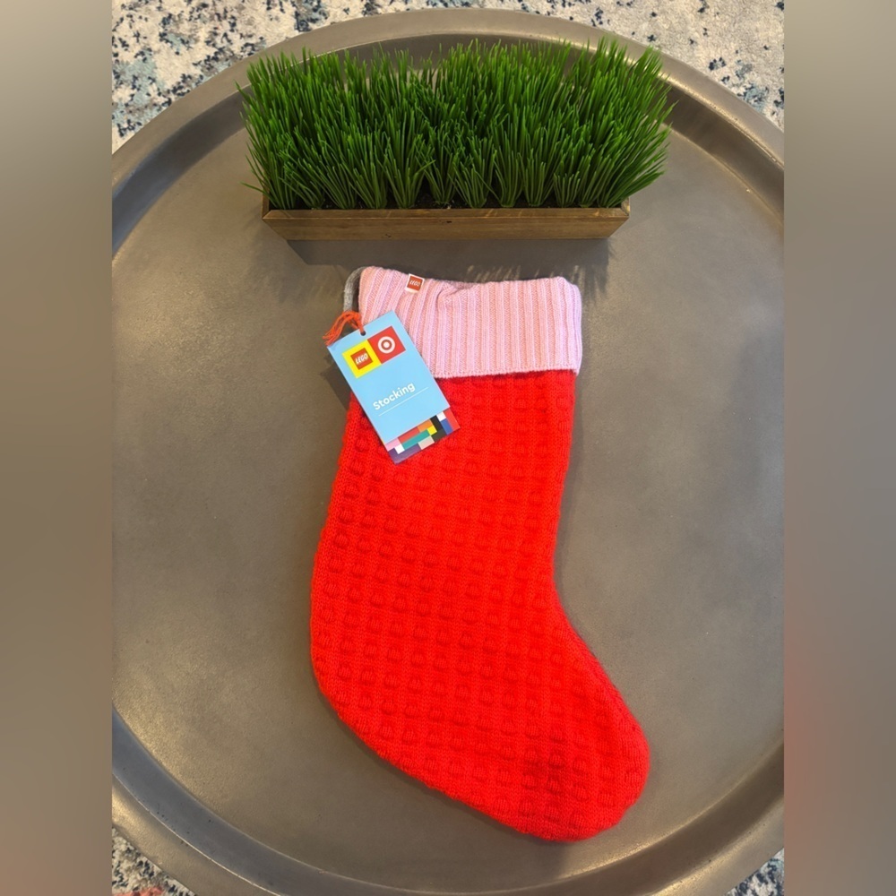 Lego Collection x Target Christmas Stocking
Sweater Knit Pink/Red NEW! - Picture 2 of 6